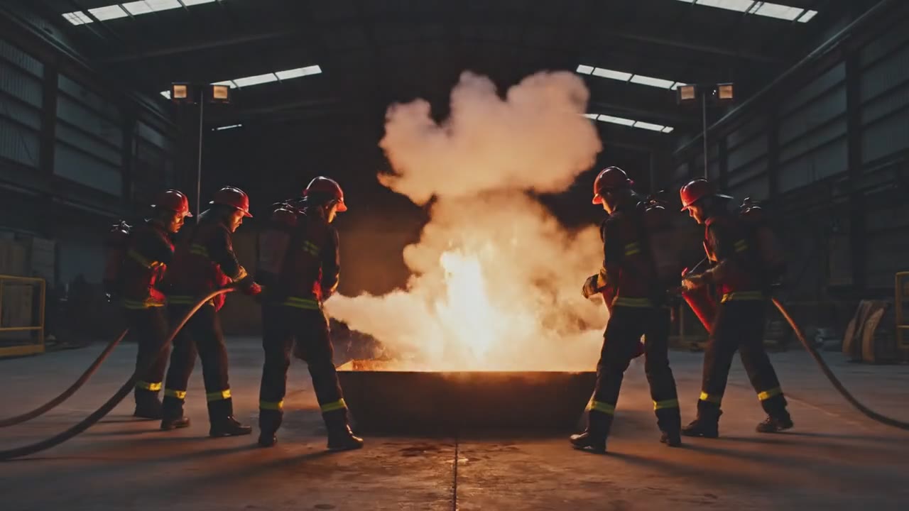 Instalación industrial señalizada